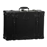 A Handmade Carbon Black Leather Suitcase, Luggage, Valise They'll Fight Over When You're Dead