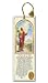 Religious Tassel Bookmark - Saint Peter - Laminated with Gold Foil Embossed Medal Design - Appropriate Prayer Included