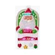 Merry Christmas Santa Door Hanger - Multicolor  LED - Battery Operated