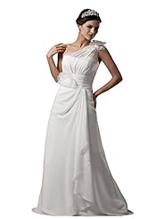 Chiffon One Shoulder Summer Maxi Dress 