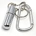 Cosmos Capsule shape Silver color Firestash Carabiner Keyring Key Chain holder lighter with Cosmos Fastening Strap