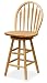 Brand Dining Tables - Solid Wood Windsor Swivel Barstool Natural, 24