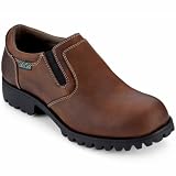Eastland Twin Engine Mens Leather Slip On - Black, Dark Tan