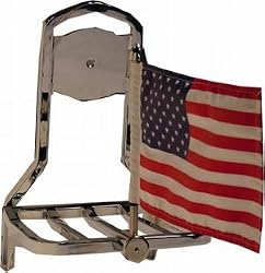 Square Luggage Rack Mount Flagpole - 6x9 POW Flag