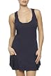 Beyond Yoga Cotton Pocket Dress,True Navy,Small