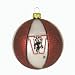 Wisconsin Badgers 3.5 Glass Basketball Ornament