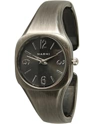 Narmi Womens Small Metal Bangle Watch - Gunmetal