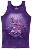 The Mountain Dolphin Pod Womens Tank Top