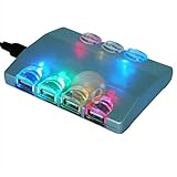 Hi-Speed 7 Port USB 2.0 Hub +Power AC Adapter for Sony Playstation 3 PS3 Slim Xbox 360 Nintendo Wii