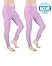 Sexy Basics Womens Ultra Soft Cotton Stretch Full Length Footless Leggings Skinny Pant Tights | Multi Packs & Colors