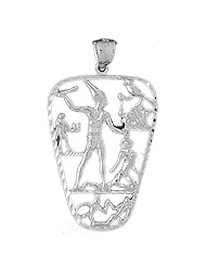 Clevereves 14K White Gold Pendant Egyptian Themed 8.3 - Gram(s)