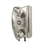 Dreyfuss Wall Phone in Brushed Chrome by Crosley Radio