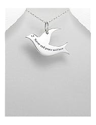 Message Pendant Necklace In 92.5 Sterling Silver