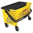 Rubbermaid FGQ90088 Yellow Hygen Press Wring Bucket