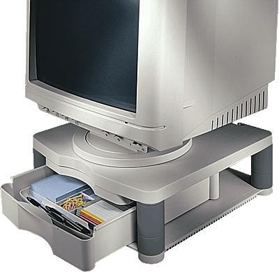 Fellowes Monitorständer Plus 340x350x120mm platin/grau