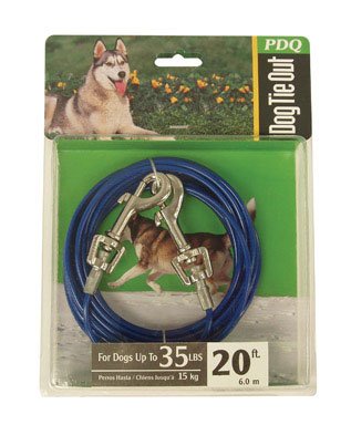 Warren Pet Products 20ft Tie-Out Cable for Medium To Large Dogs On Sale