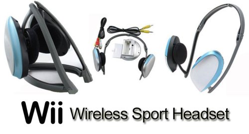 Pega Sport Wireless Earphones Headset for Nintento Wii