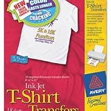 Iron On T Shirt Transfers, 18 Transfers, 8 1/2"x11" (AVE08938) Category: Specialty Paper and Card Stock