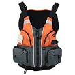 NRS Orange/Gray Chinook Flotation Fishing Vest PFD - Small/Medium