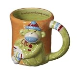 Sock Monkey Sculpted Mug Cup