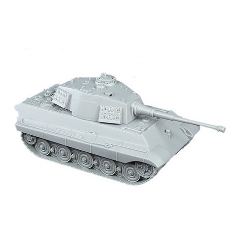 BMC WWII Gray German King Tiger Toy Tank 1:32 Scale for 54mm Army Men Soldier Figures