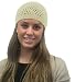 Ivory Womens Woven Beanie Kufi Hat