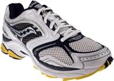  : Saucony Men's Pro Grid Hurricane 9,White/Silver/Navy,13 W