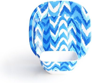 Waverly Living Color 12-Piece Dinnerware Set, Luna