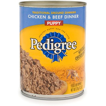Pedigree Traditional Ground Dinner Chicken and Beef Canned Puppy Food