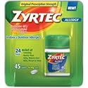 Zyrtec Allergy Relief (10 mg), 45 Tablets