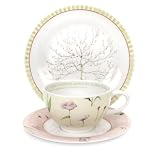 Portmeirion Laura Stoddard Up the Garden Path Teacup, Saucer & Plate Set