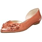 Diego di Lucca Women's Lonna Pointed Toe D'Orsay Flat With Ruffle