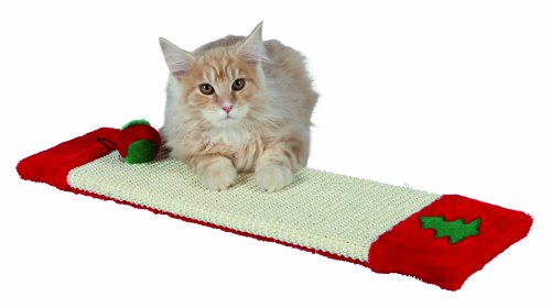 Trixie 92399 Xmas Kratzbrett mit Pl&uuml;sch, 15 &times; 62 cm Preisvergleich