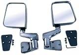 1987-2002 Jeep Wrangler Black Chrome Side Mirrors