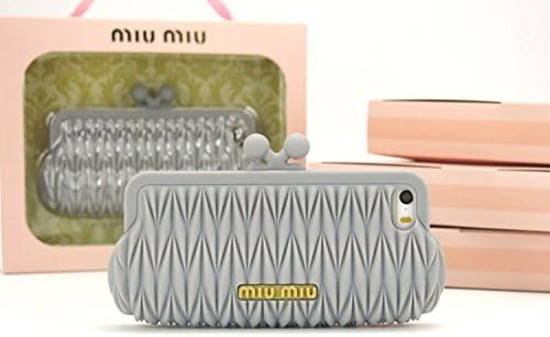 CASE COVER Miumiu Logo IPHONE 5/5S/5G 6 Colors (Grey)