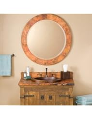 Native Trails CPM90 Tuscany Round Mirror; Tempered Finish