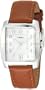 Timex Men's T29371 Classic Square Brown Leather Strap Watch