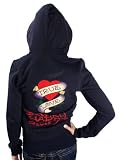 ED HARDY Christian Audigier Tattoo Zip Womens Hoodie