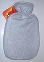 Classic Fleece Covered Hot Water Bottle- GREY - Made in Germany