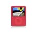 yooZoo Ribbed Silicone Extra Grip Apple iPod nano 3G Skin Case with Screen Protector, Lanyard, and Armband - Coral Red
