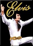 Elvis Magnet~ Name In Gold~ Magnet~ Approx 2.5