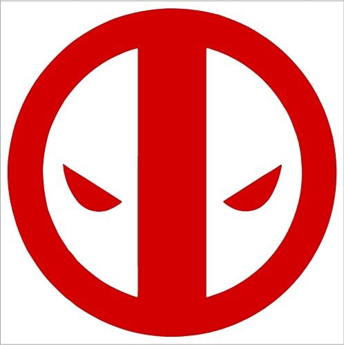 Custom Color - 2 Pack - Deadpool Car Sticker Decal (3")
