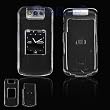 Crystal Clear Transparent Snap-On Cover Hard Case Cell Phone Protector for BlackBerry Pearl 8220 Flip