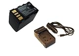 Best Value Accessory Kit Li-Ion Extended Life Replacement decoded DATA Battery Pack for JVC BN-VF815 BN-VF815U BN-VF815USM 2000mAh! For JVC MiniDV and Everio Camcorders GR-D720 D725 D726 D728 D740 D745 D746 D750 D760 D770 D771 D775 D790 D796 D850 D870 D875 DA30 GZ-MG630 MG670 MG680 MG730 HD300 HM200 HM400 X900 + 110/220V 1 Hour Home & Car Charger