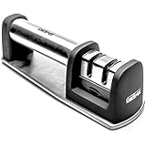 Knife Sharpener - The ChefSharp Is Your Perfect Kitchen Companion - Outperforming as a 2 Stage Knife Sharpening System, This Sharpener With Ergonomic Handle is For True Chefs - Release Your Inner Chef Today!