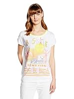 Marc Cain Camiseta Manga Corta (Blanco / Naranja)