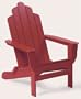 Cape Cod Plastic Adirondack Chair - Cherrywood (Cherrywood) (40.5"H x 29.5"W x 35"D)