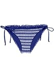 Becca by Rebecca Virtue Lady Liberty Tie Side Brazilian Bottom - Blue - XS
