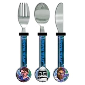 Spearmark Housewares Star Wars Cutlery - Knife Fork Spoon Round End