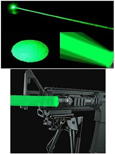 BAOSHU1889 multi-function Adjustable Green Lase Designator / Illuminator / Hunting Flashlight with Mount with Rechargeable Battery stents and Charger